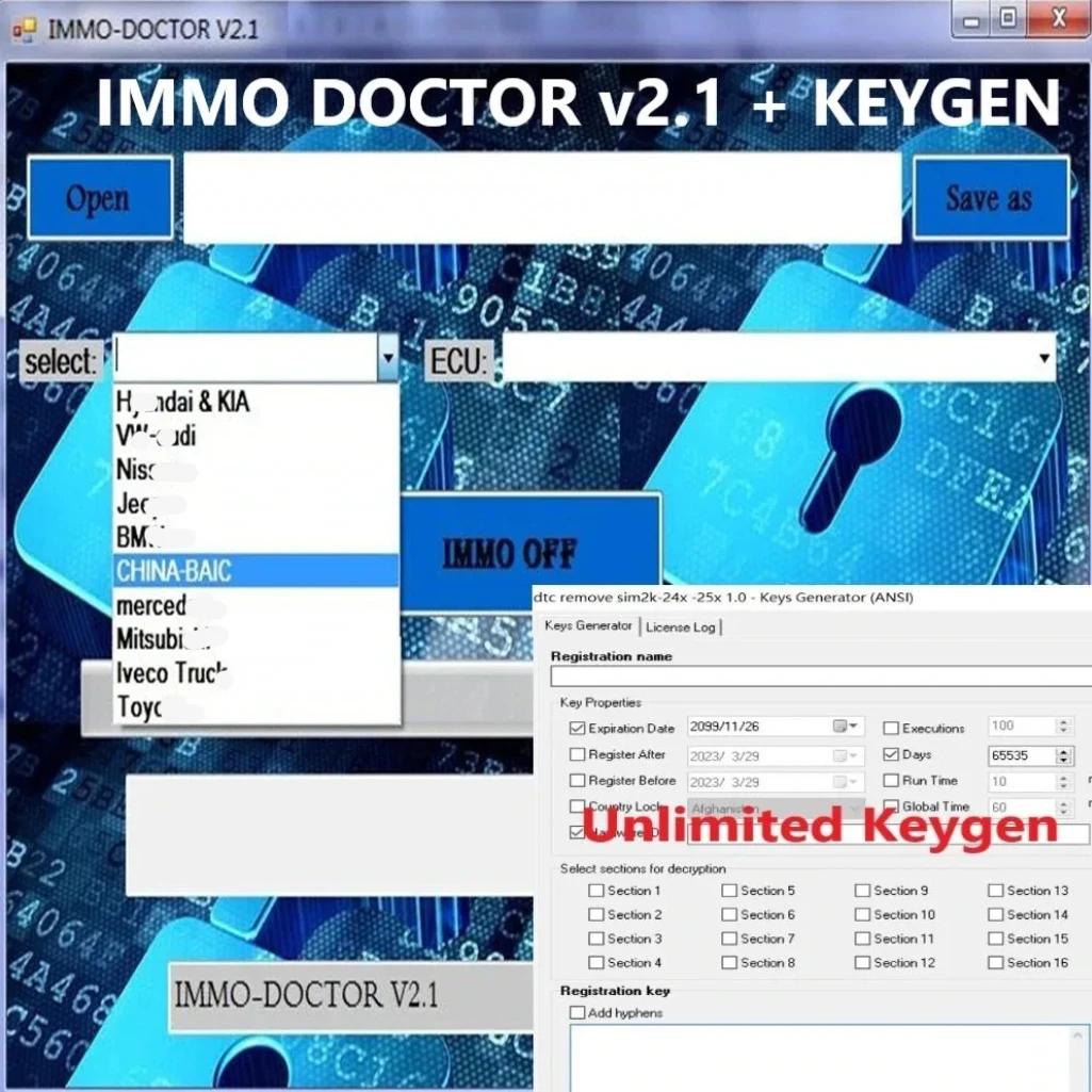 2023 IMMO DOCTOR V2.1 ڵ IMMO OFF Ȱȭ Ʈ, Keygen  Instruction